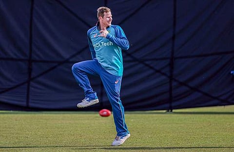 സ്റ്റീവ് സ്മിത്ത് പരിശീലനത്തിനിടെ/ ട്വിറ്റർ