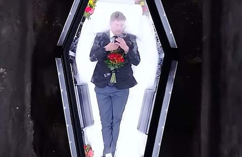 ശവപ്പെട്ടിയിൽ ദിവസങ്ങളോളം കിടന്നുള്ള യൂട്യൂബറിന്റെ പരീക്ഷണം, സ്ക്രീൻഷോട്ട്