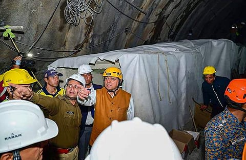 ഉത്തരാഖണ്ഡ് മുഖ്യമന്ത്രി രക്ഷാപ്രവർത്തനം വിലയിരുത്തുന്നു, പിടിഐ