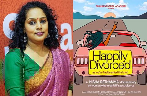 നിഷ രത്നമ്മ, ഹാപ്പിലി ഡിവോഴ്സ് പോസ്റ്റർ/ ഫെയ്സ്ബുക്ക്