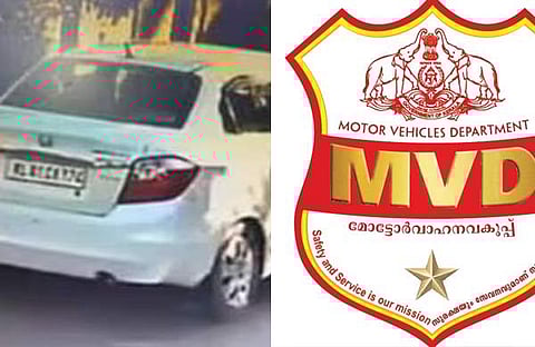 കുട്ടിയെ തട്ടിക്കൊണ്ടുപോകാൻ ഉപയോഗിച്ച കാറിന്റെ ദൃശ്യം, എംവിഡി/ ഫെയ്സ്ബുക്ക്