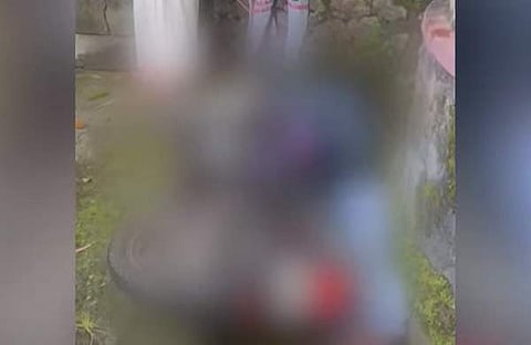 റോഡരികിൽ മൃതദേഹം/ ടിവി ദൃശ്യം