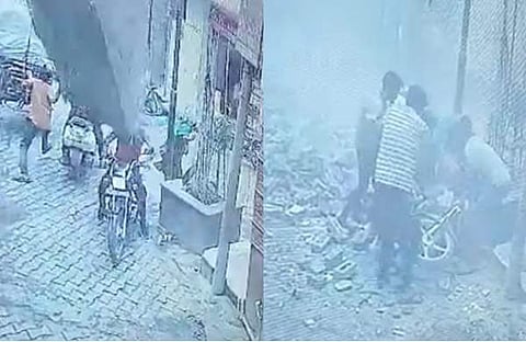 അപകടത്തിന്റെ വീഡിയോ ദൃശ്യം