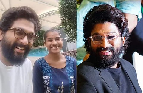 അല്ലു അർജുൻ അശ്വിനിക്കൊപ്പം/ വിഡിയോ സ്ക്രീൻഷോട്ട്