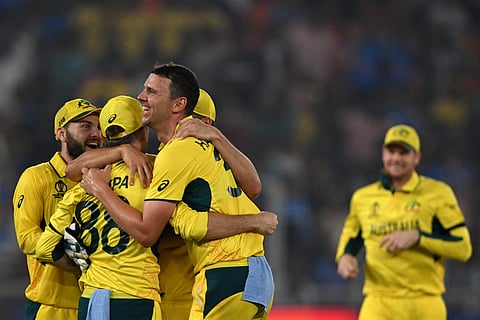 വിജയം ആഘോഷിക്കുന്ന ഓസിസ് താരങ്ങള്/ എക്സ്