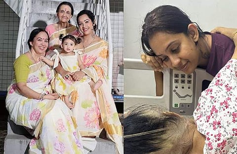 സൗഭാഗ്യ വെങ്കിടേഷ്, താര കല്യൺ, ആർ സുബ്ബലക്ഷ്മി/ ഇൻസ്റ്റഗ്രാം