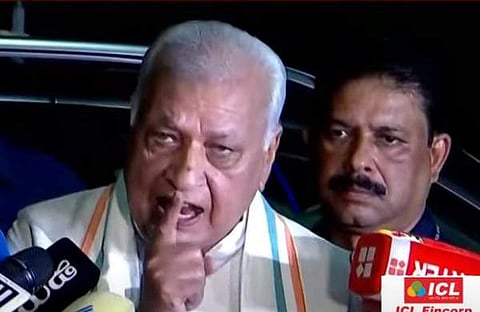 ഗവർണർ ആരിഫ് മുഹമ്മദ് ഖാൻ മാധ്യമങ്ങളോട്, സ്ക്രീൻഷോട്ട്