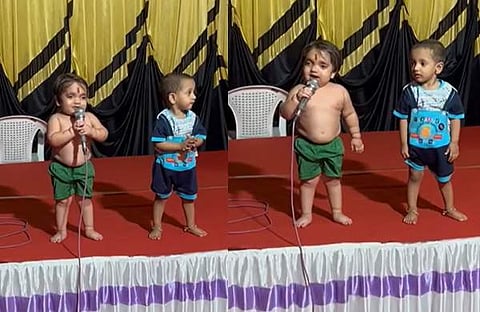 സോഷ്യൽമീഡിയ കയ്യടക്കി കുഞ്ഞുഗായകൻ/ വിഡിയോ സ്ക്രീൻഷോട്ട്