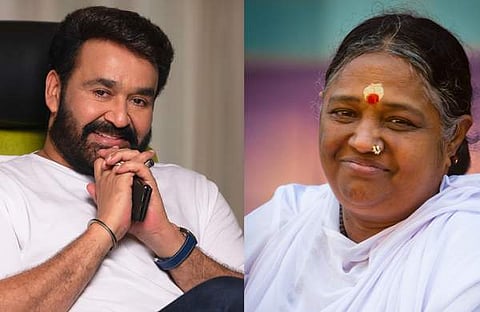 മോഹന്ലാല്- മാതാ അമൃതാനന്ദമയി