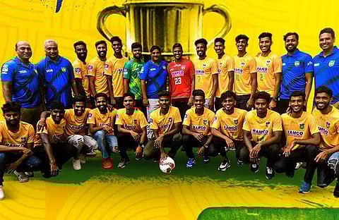 2022ൽ ചാമ്പ്യൻമാരായ കേരള ടീം/ ട്വിറ്റർ