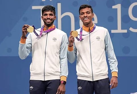 സാത്വിക് സായിരാജ് റാങ്കിറെഡ്ഡി  ചിരാഗ് ഷെട്ടി സഖ്യം/ഫോട്ടോ: പിടിഐ