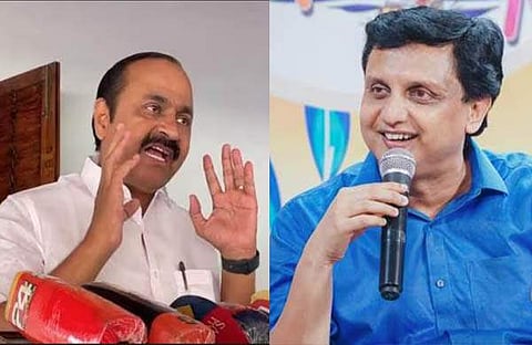 പ്രതിപക്ഷ നേതാവ് വിഡി സതീശൻ, മന്ത്രി മുഹമ്മദ് റിയാസ്