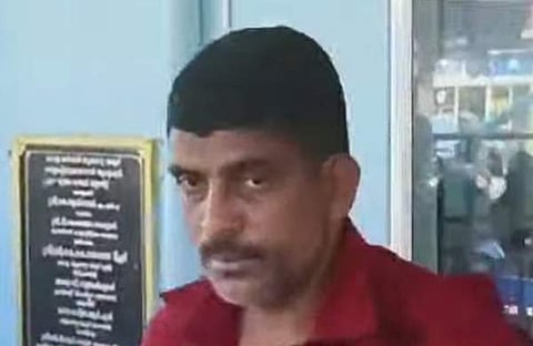 പിടിയിലായ പ്രതി / ടിവി ദൃശ്യം