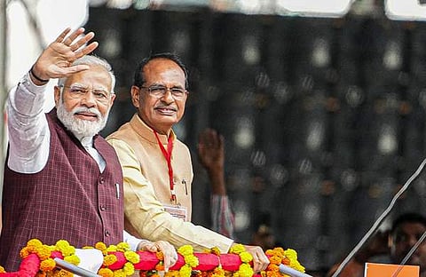 നരേന്ദ്ര മോദിയും ശിവരാജ് സിങ് ചൗഹാനും;ചിത്രം: ഫെയ്സ്ബുക്ക്