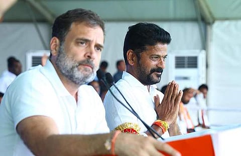 രേവന്ത് റെഡ്ഡി രാഹുൽഗാന്ധിക്കൊപ്പം/ ഫെയ്സ്ബുക്ക്