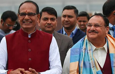 ജെ പി നഡ്ഡയ്ക്കൊപ്പം ശിവരാജ് സിങ് ചൗഹാൻ, ഫെയ്സ്ബുക്ക്