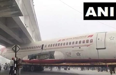എയർ ഇന്ത്യ വിമാനം കുടുങ്ങി/ വിഡിയോ സ്ക്രീൻഷോട്ട്