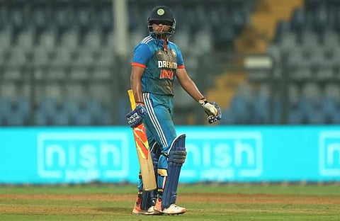 കന്നി ഏകദിന സെഞ്ച്വറിക്ക് നാല് റൺസ് അകലെ വീണ് നിരാശയായി മടങ്ങുന്ന റിച്ച ഘോഷ്/ ട്വിറ്റർ