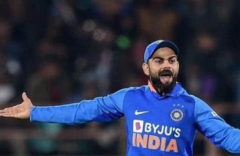 ബൈജൂസ് ജേഴ്സി ധരിച്ച് വിരാട് കോഹ് ലി, ഫയൽ/ പിടിഐ