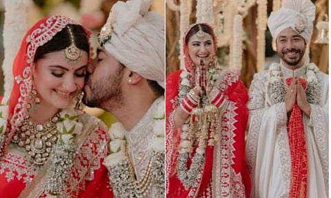 അഭിഷേക് പഥക്കും ശിവലീക ഒബ്രോയിയും വിവാഹിതരായി/ ചിത്രം ഇൻസ്റ്റാഗ്രാം