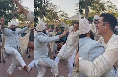 അക്ഷയ് കുമാറിനൊപ്പം ഡാൻസ് കളിക്കുന്ന മോഹൻലാൽ/ വിഡിയോ സ്ക്രീൻഷോട്ട്