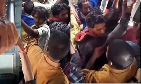 അതിഥി തൊഴിലാളികൾക്ക് നേരെ മർദനം/ ചിത്രം സ്ക്രീൻഷോട്ട്