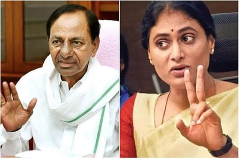 കെസിആര്, ശര്മ്മിള/ ഫയല്