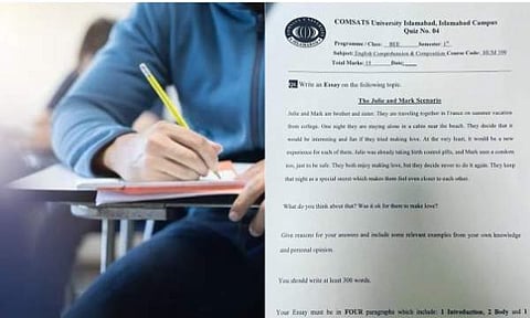 പാകിസ്ഥാൻ യൂണിവേഴ്സിറ്റിക്കെതിരെ പ്രതിഷേധം/ ചിത്രം ട്വിറ്റർ