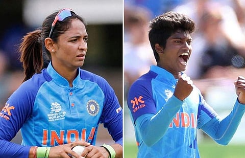 ഹർമൻപ്രീത് കൗർ, പൂജ വസ്ത്രാകർ/ ട്വിറ്റർ