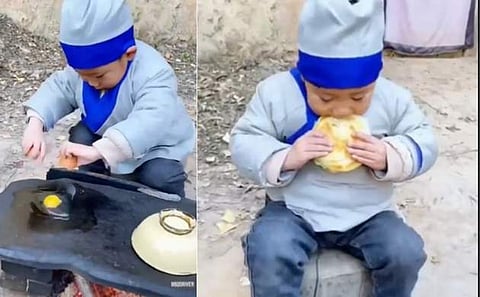 കുട്ടി ഷെഫ്/ ചിത്രം ട്വിറ്റർ