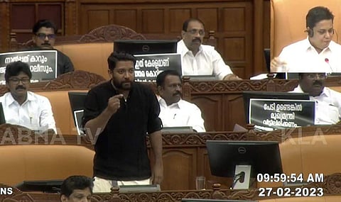 ഷാഫി പറമ്പില് നിയമസഭയില് സംസാരിക്കുന്നു/ സഭ ടിവി