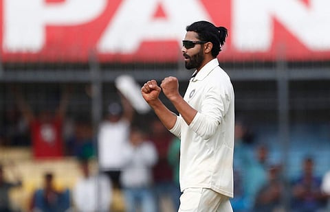 ഓസ്ട്രേലിയക്ക് എതിരെ ആദ്യദിനം നാലുവിക്കറ്റുകള് വീഴ്ത്തിയ രവീന്ദ്ര ജഡേജ/ ട്വിറ്റര്