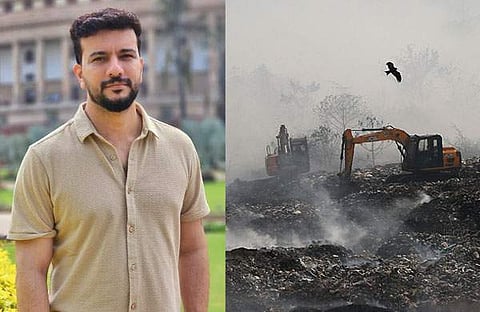 രമേഷ് പിഷാരടി/ ചിത്രം; ഫെയ്സ്ബുക്ക്, ബ്രഹ്മപുരം തീപിടുത്തം/ എക്സ്പ്രസ് ചിത്രം