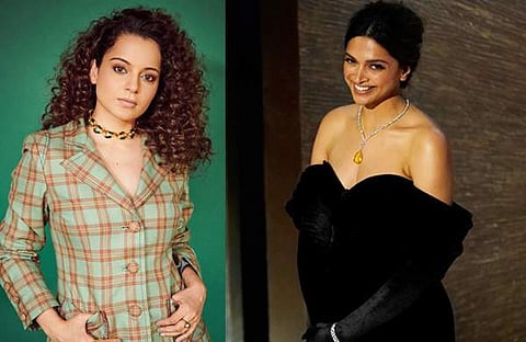 കങ്കണ റണാവത്ത്/ ചിത്രം; ഫെയ്സ്ബുക്ക്, ഓസ്കർ വേദിയിൽ ദീപിക പദുക്കോൺ/ ചിത്രം; പിടിഐ