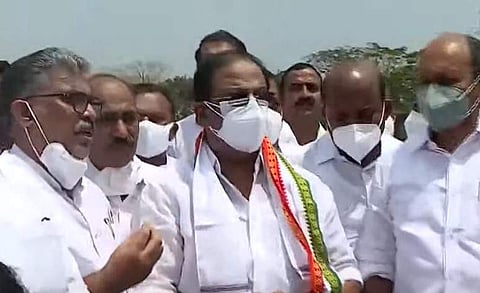 കെ സുധാകരന് ബ്രഹ്മപുരം സന്ദര്ശിച്ചപ്പോള്, സ്ക്രീന്ഷോട്ട്