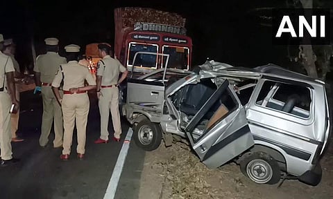 കാർ അപകടം: എഎൻഐ ചിത്രം