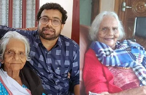 ജോൺ ബ്രിട്ടാസ് അമ്മയ്ക്കൊപ്പം/ ഫെയ്സ്ബുക്ക്