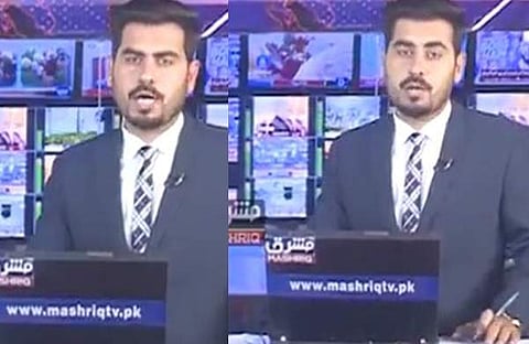 ഭൂചലനത്തില് സ്റ്റുഡിയോ കുലുങ്ങുന്നതിനെ വാര്ത്ത വായിക്കുന്ന അവതാരകന്/ വീഡിയോ ദൃശ്യം