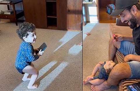 ഇര്ഫാന് പഠാൻ മകനൊപ്പം/ ചിത്രം ട്വിറ്റർ