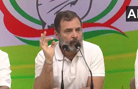 രാഹുല് ഗാന്ധി വാര്ത്താ സമ്മേളനത്തില്/എഎന്ഐ