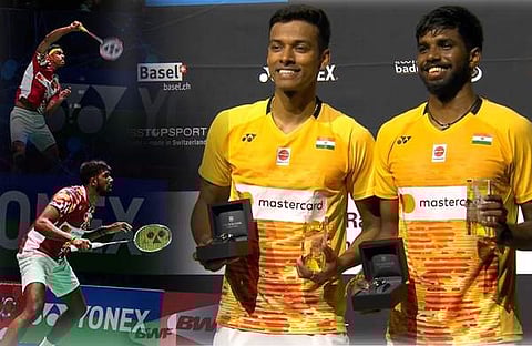 ചിരാഗ് ഷെട്ടി-സാത്വിക് റെങ്കിറെഡ്ഡി/ ചിത്രം: എഎൻഐ