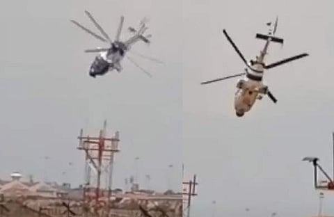 ഹെലികോപ്ടര് തകര്ന്നു വീഴുന്നു/ വീഡിയോ ദൃശ്യത്തില് നിന്ന്