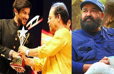 ദുൽഖർ സൽമാൻ, മോഹൻലാൽ/ ചിത്രം ഫെയ്സ്ബുക്ക്