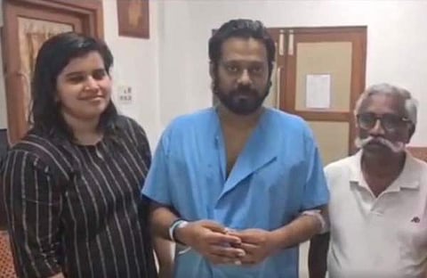 ബാല, ഭാര്യ എലിസബത്ത്/ ചിത്രം വിഡിയോ സ്ക്രീൻഷോട്ട്