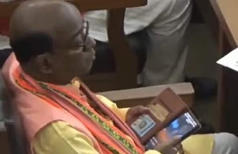 എംഎൽഎ ജാദവ് ലാല് നാഥ്/ ചിത്രം ടെലിവിഷൻ സ്ക്രീൻഷോട്ട്