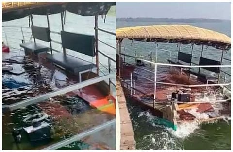 അപകടത്തില്പ്പെട്ട ബോട്ട്