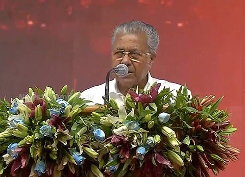 മുഖ്യമന്ത്രി പിണറായി വിജയന് നാഗർകോവിലിൽ സംസാരിക്കുന്നു, സ്ക്രീൻഷോട്ട്