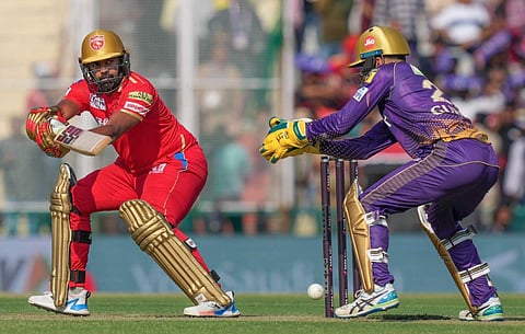 ഭനുക രജപക്സയുടെ ബാറ്റിങ്/ പിടിഐ