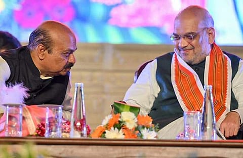 മുഖ്യമന്ത്രി ബസവരാജ ബൊമ്മെ അമിത് ഷാക്കൊപ്പം/ ഫയല്