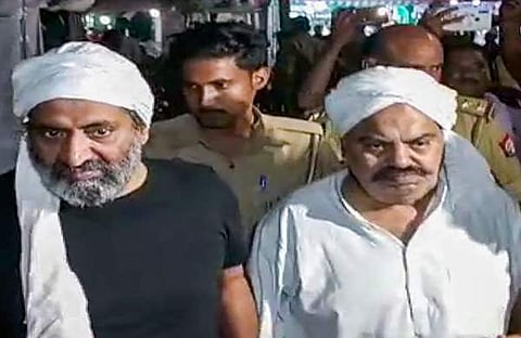 അതിഖ് അഹമ്മദും സഹോദരനും/ പിടിഐ